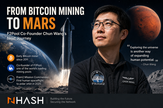 From Bitcoin Mining to Mars: F2Pool co-founder Chun Wang's journey from Bitcoin mining to future SpaceX deep-space exploration.
