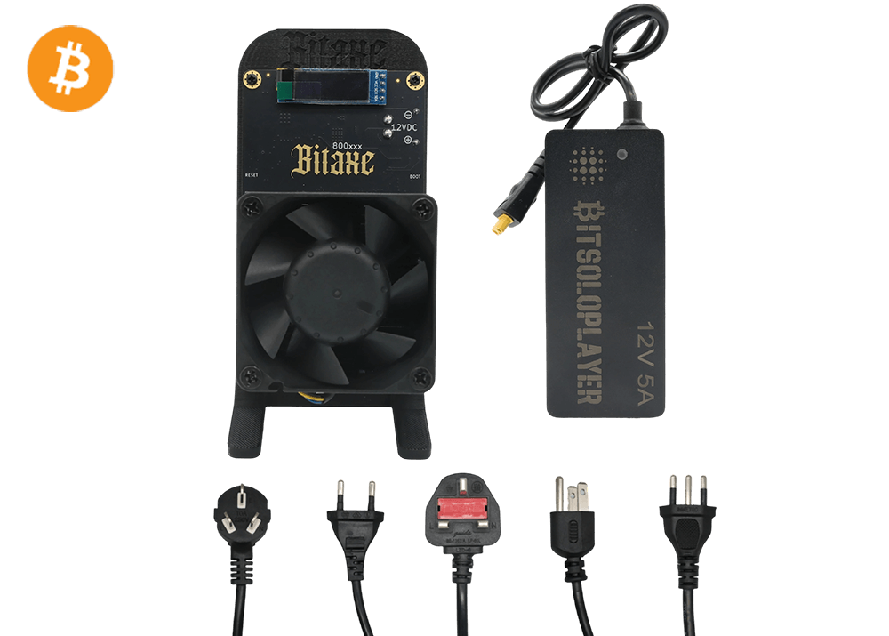 Bitaxe GT 800 2.4Th 35W Bitcoin BTC Solo Miner Lottery Miner Black