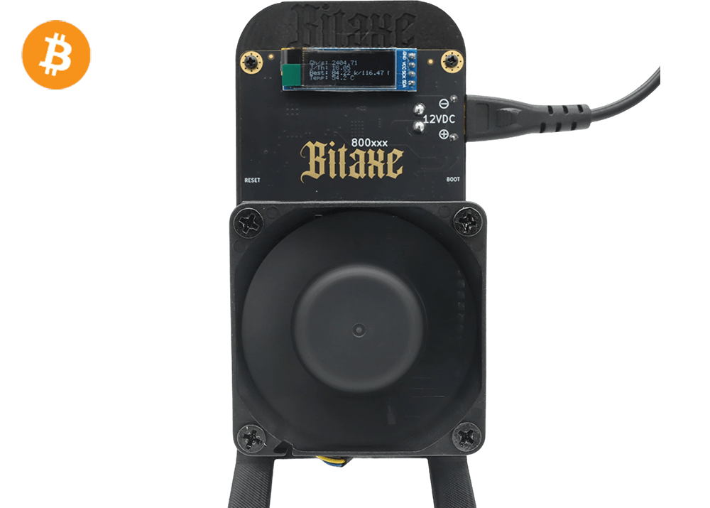 Bitaxe GT 800 2.4Th 35W Bitcoin BTC Solo Miner Lottery Miner Black