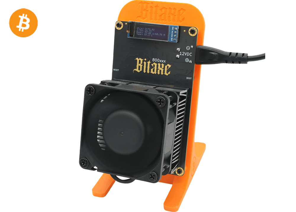Bitaxe GT 800 2.4Th 35W Bitcoin BTC Solo Miner Lottery Miner Orange