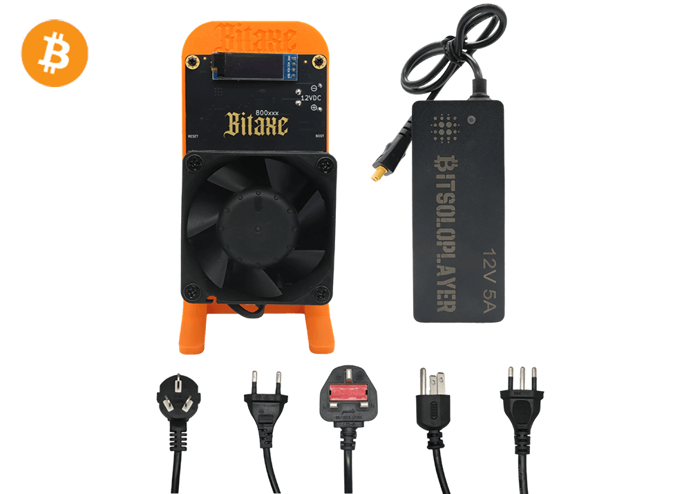 Bitaxe GT 800 2.4Th 35W Bitcoin BTC Solo Miner Lottery Miner Orange