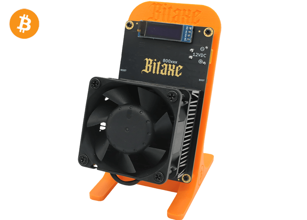 Bitaxe GT 800 2.4Th 35W Bitcoin BTC Solo Miner Lottery Miner Orange