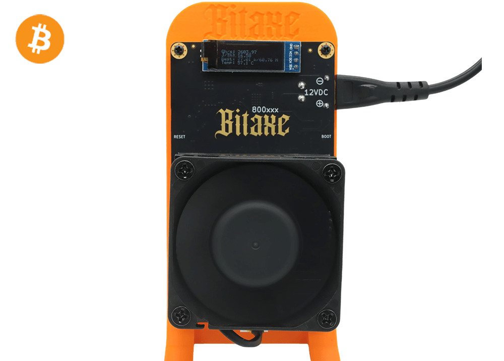 Bitaxe GT 800 2.4Th 35W Bitcoin BTC Solo Miner Lottery Miner Orange