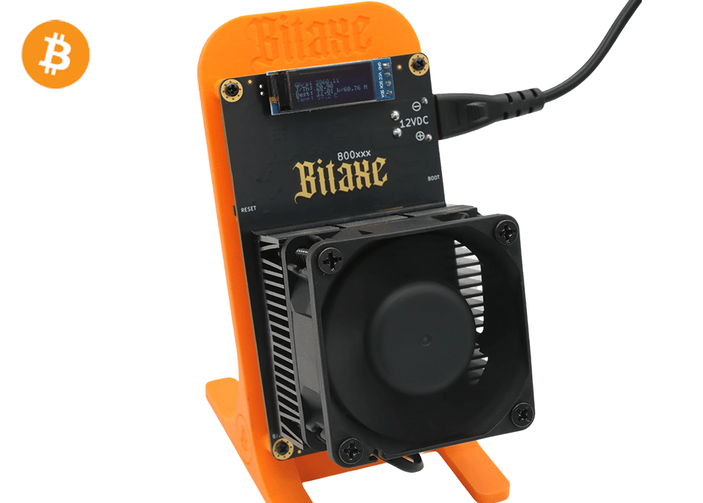 Bitaxe GT 800 2.4Th 35W Bitcoin BTC Solo Miner Lottery Miner Orange