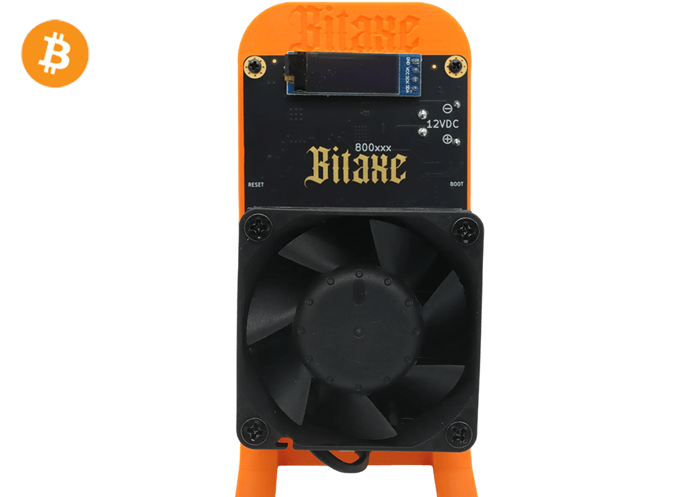 Bitaxe GT 800 2.4Th 35W Bitcoin BTC Solo Miner Lottery Miner Orange