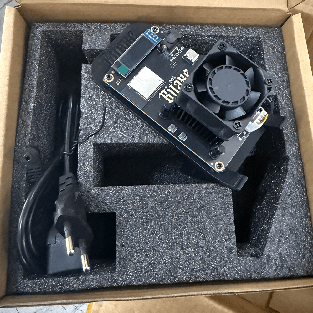 Bitaxe Gamma 601 1.2Th 18W Bitcoin BTC Miner Bitcoin Lottery Solo Miner BITSOLOPLAYER