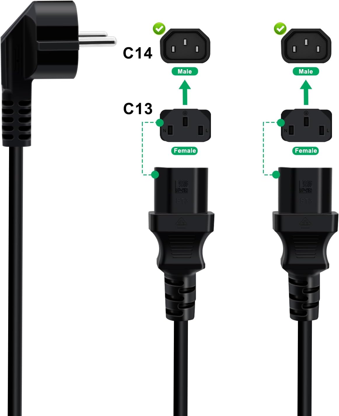 Dual C13 Power Cable