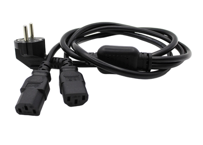 Dual C13 Power Cable EU Plug