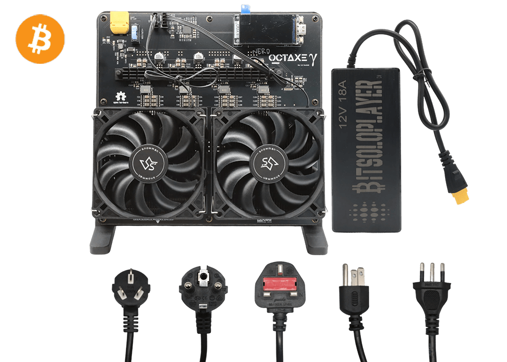 NerdMiner NerdOCTAxe 12Th 200W Bitcoin BTC Miner Open-sourced Solo Miner Lottery Miner Free Shipping