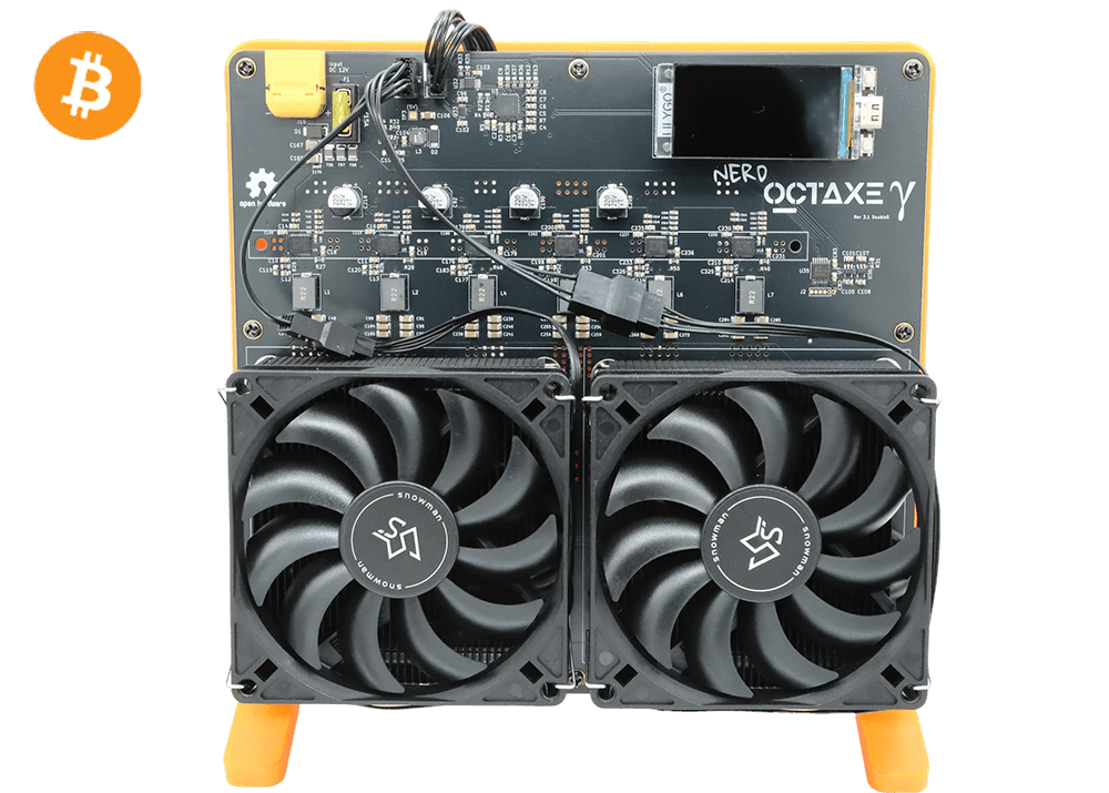NerdMiner NerdOCTAxe 12Th 200W Bitcoin BTC Miner Open-sourced Solo Miner Lottery Miner Free Shipping