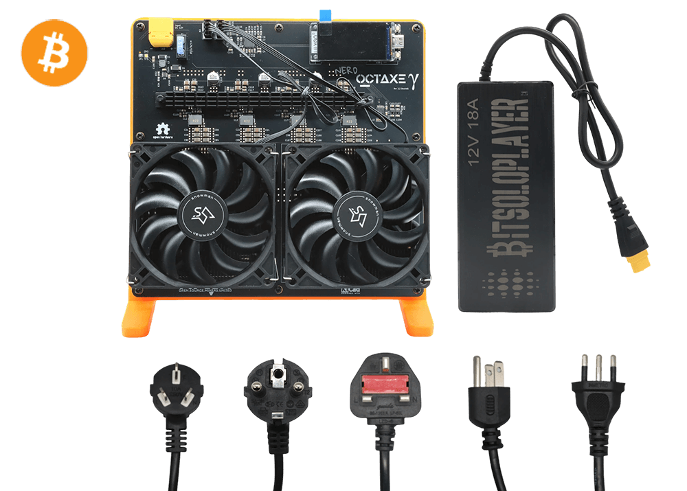 NerdMiner NerdOCTAxe 12Th 200W Bitcoin BTC Miner Open-sourced Solo Miner Lottery Miner Free Shipping