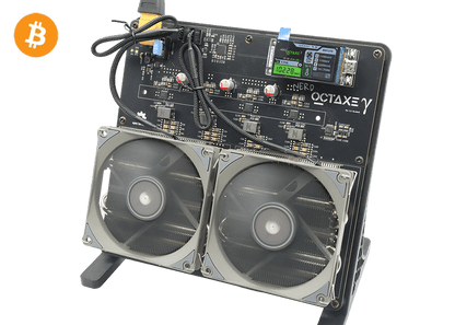 NerdOCTAxe 9.6Th 160W Bitcoin BTC Solo Miner Lottery Miner Black