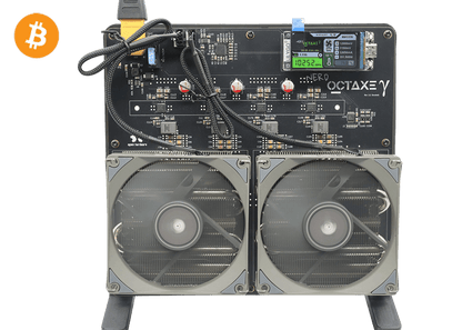 NerdOCTAxe 9.6Th 160W Bitcoin BTC Solo Miner Lottery Miner Black