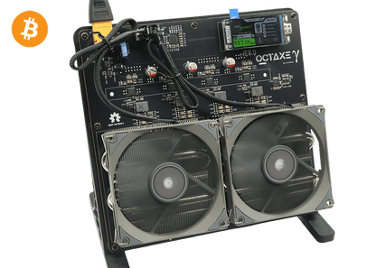 NerdOCTAxe 9.6Th 160W Bitcoin BTC Solo Miner Lottery Miner Black