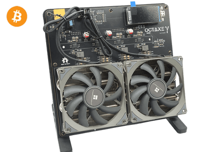 NerdOCTAxe 9.6Th 160W Bitcoin BTC Solo Miner Lottery Miner Black