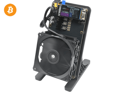 NerdQaxe++ Rev6.1 6Th 100W Bitcoin BTC Solo Miner Black