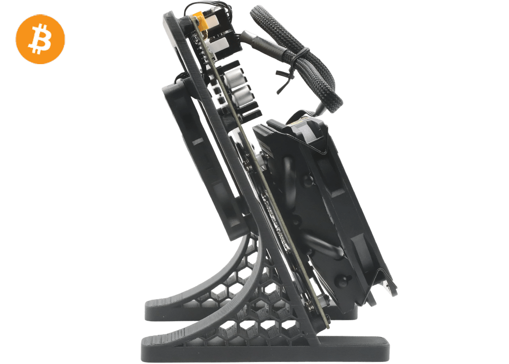 NerdQaxe++ Rev6.1 6Th 100W Bitcoin BTC Solo Miner Black