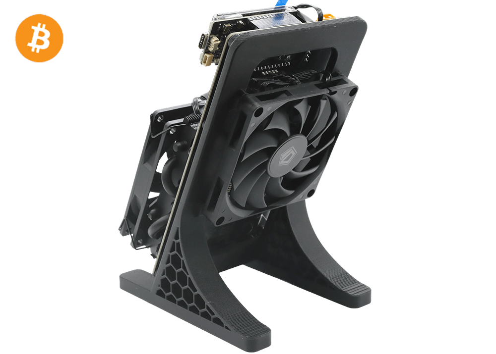 NerdQaxe++ Rev6.1 6Th 100W Bitcoin BTC Solo Miner Black