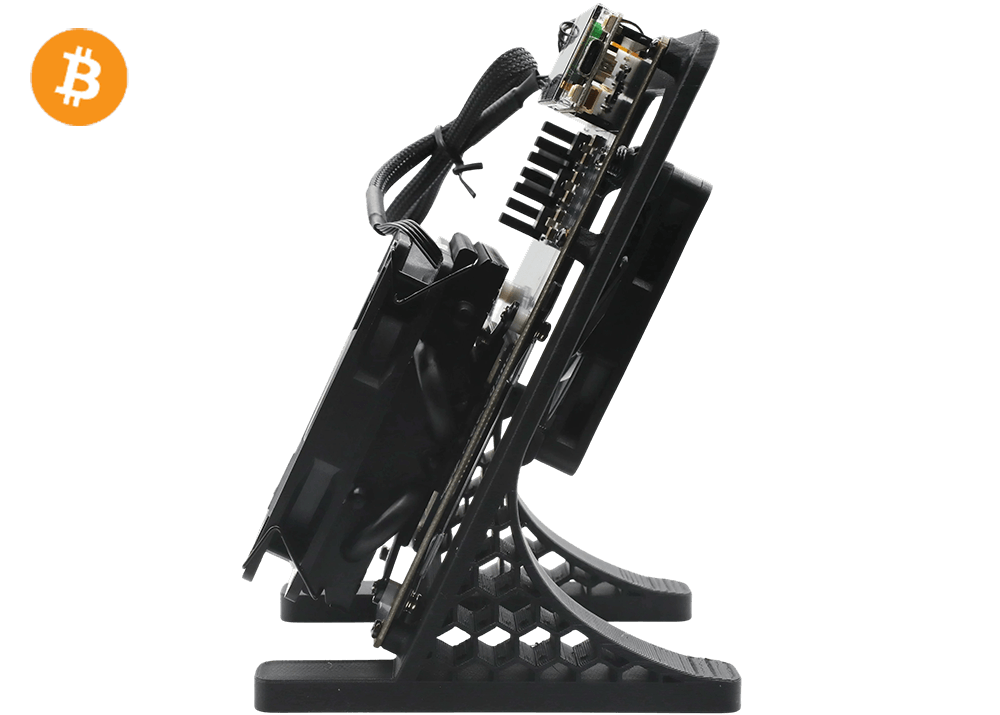 NerdQaxe++ Rev6.1 6Th 100W Bitcoin BTC Solo Miner Black