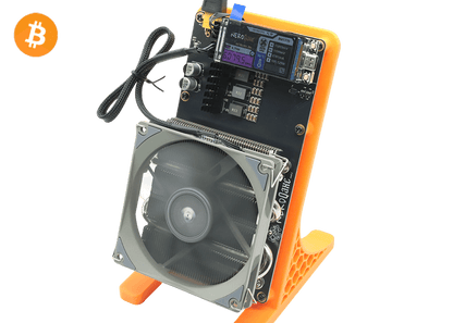 NerdQaxe++ Rev6.1 6Th 100W Bitcoin BTC Solo Miner Orange