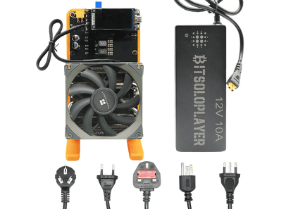NerdQaxe++ Rev6.1 6Th 100W Bitcoin BTC Solo Miner Orange