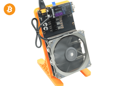 NerdQaxe++ Rev6.1 6Th 100W Bitcoin BTC Solo Miner Orange