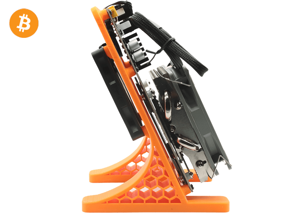 NerdQaxe++ Rev6.1 6Th 100W Bitcoin BTC Solo Miner Orange