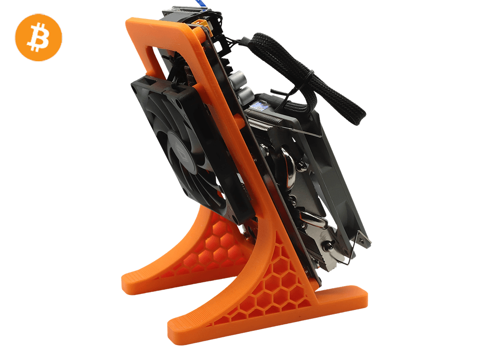 NerdQaxe++ Rev6.1 6Th 100W Bitcoin BTC Solo Miner Orange