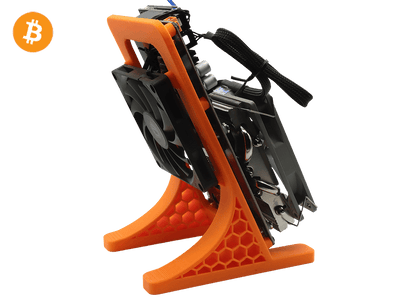 NerdQaxe++ Rev6.1 6Th 100W Bitcoin BTC Solo Miner Orange