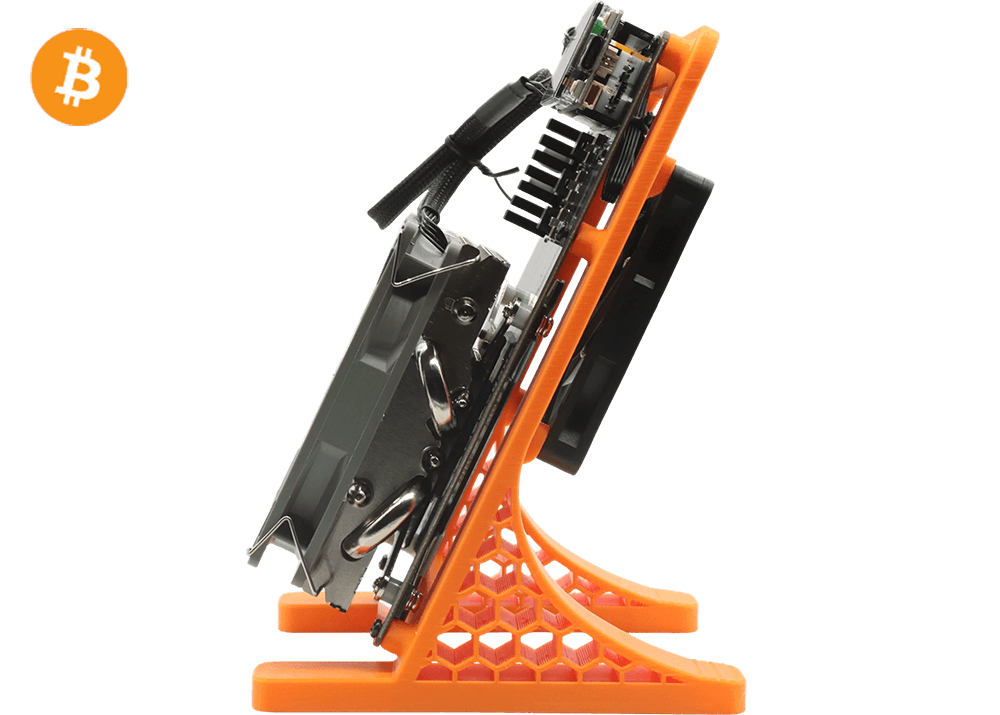NerdQaxe++ Rev6.1 6Th 100W Bitcoin BTC Solo Miner Orange